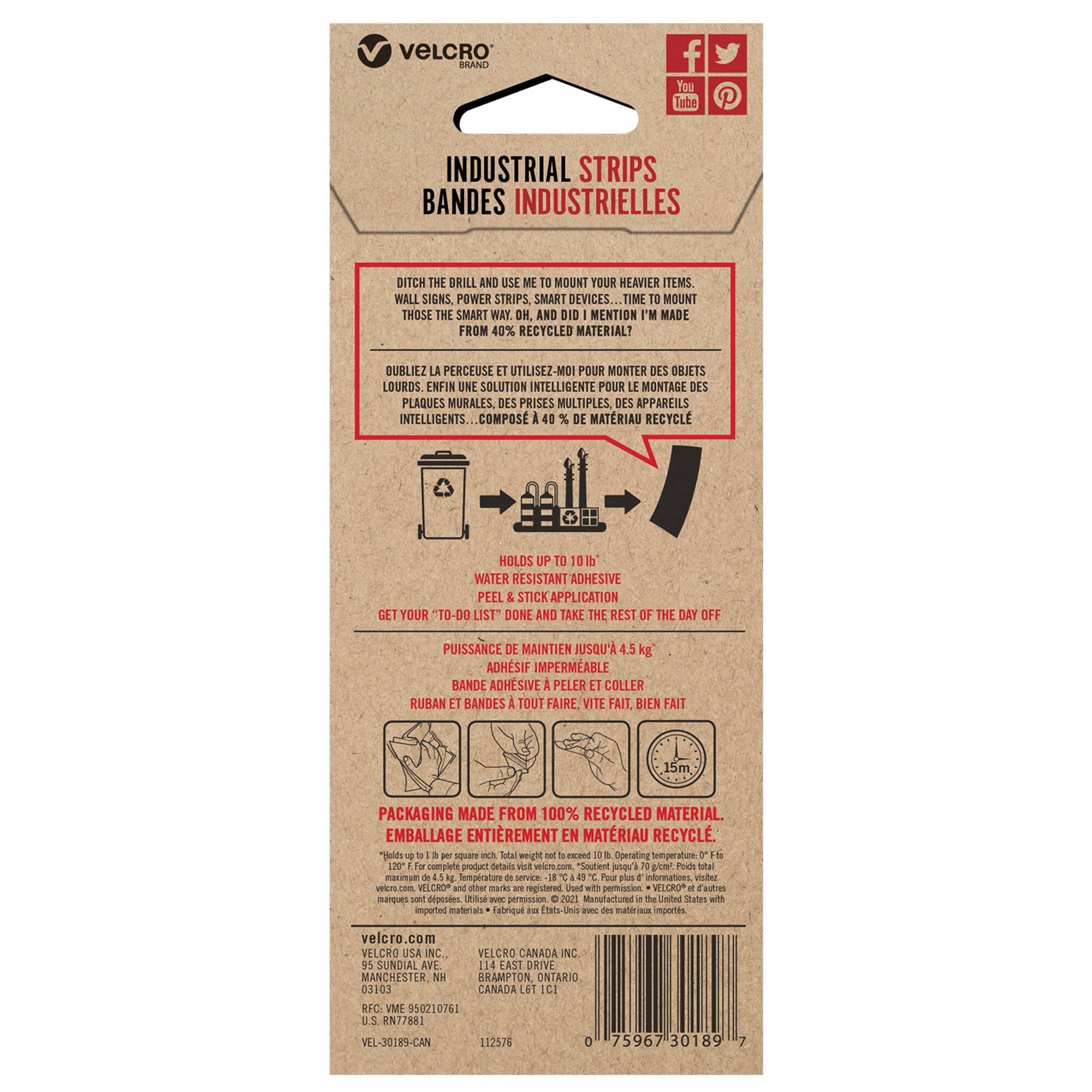 VELCRO® Brand Recycled Industrial Strips